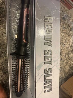 Rotating Hot Air Brush in Black & Rose Gold